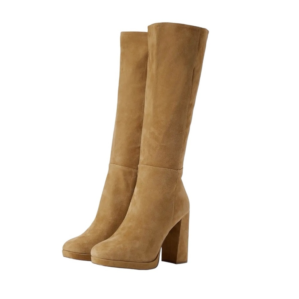 Gorgeous Steve Madden MARCELLO Sand Suede Tall Boot